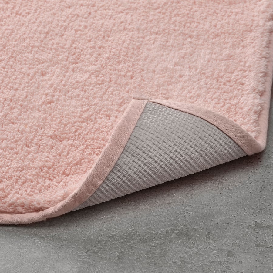 SÖDERSJÖN bath mat, pale pink, 20x31" IKEA