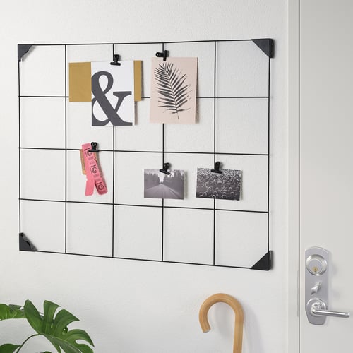 SÖSDALA memo board with clips, black, 23 ½x29 ½" IKEA