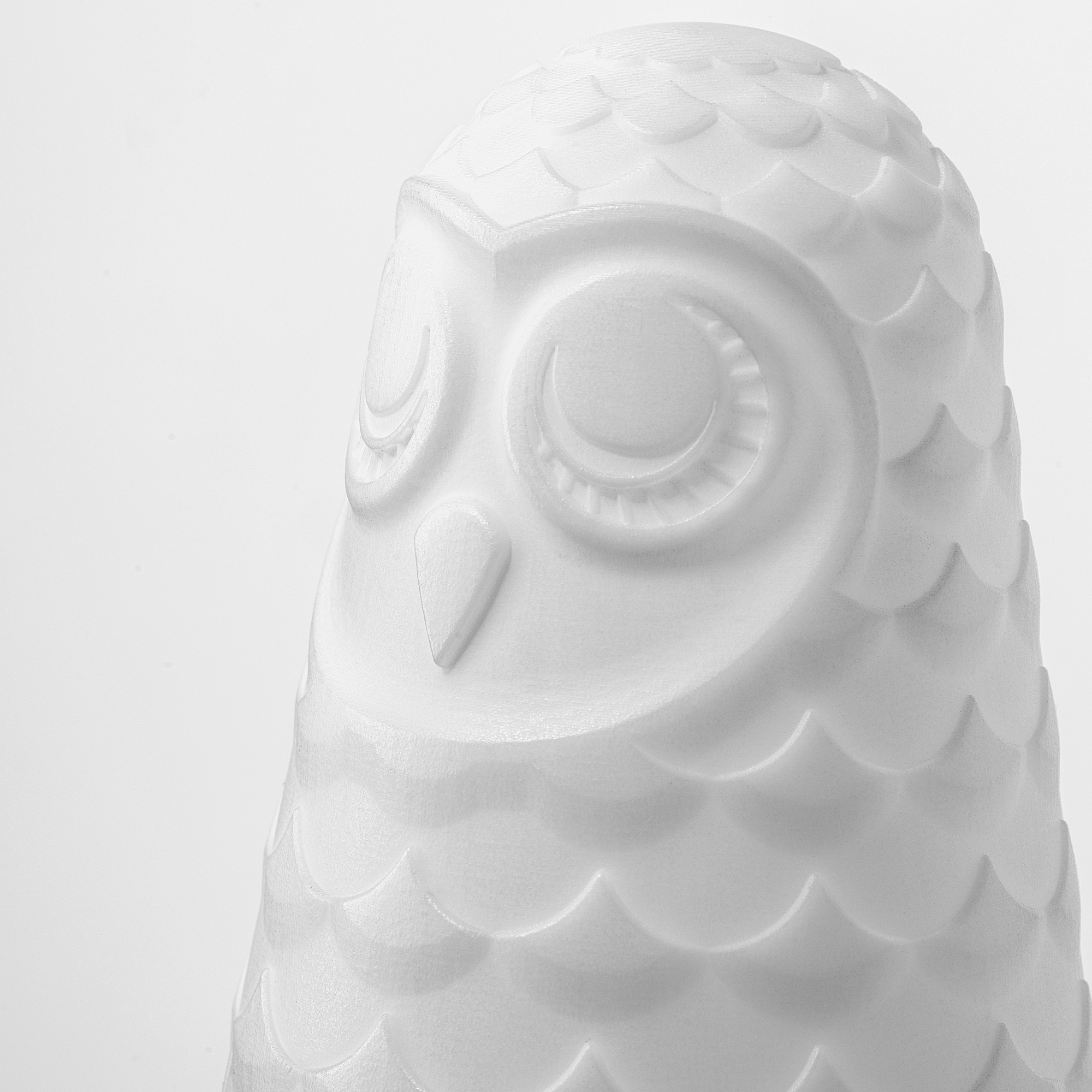 SOLBO LED table lamp, white owl, battery operated, 6" IKEA