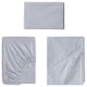 SOLFIBBLA Sheet set, white blue/stripe, Twin
