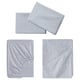 SOLFIBBLA Sheet set, white blue/stripe, Queen