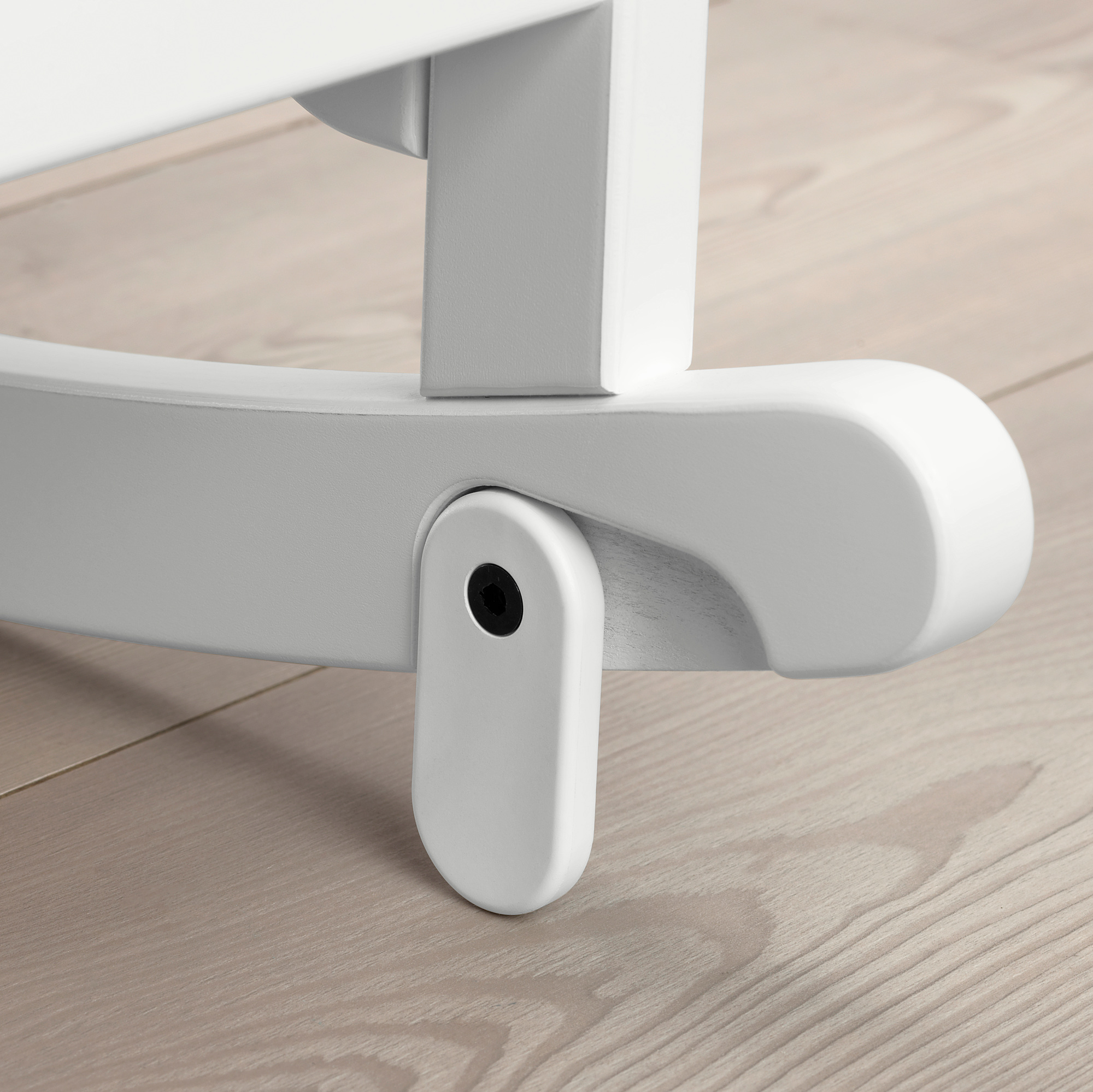 SOLGUL Cradle with sleeping pad, white, 26x33 1/8" IKEA