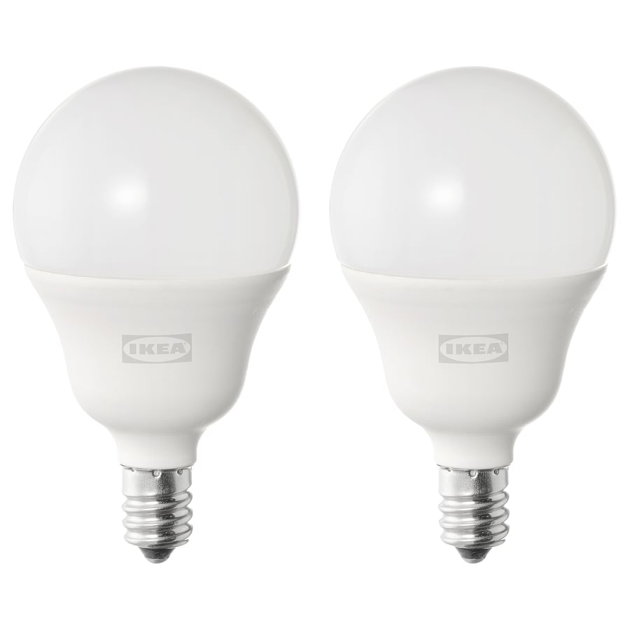 SOLHETTA LED bulb E12 450 lumen, globe opal, 5000 K IKEA