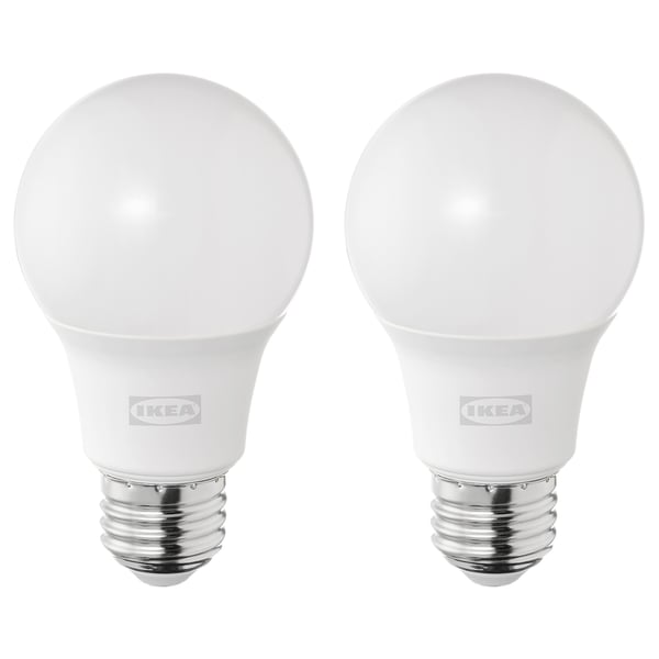 LED bulb E26 lumen, globe opal, - IKEA