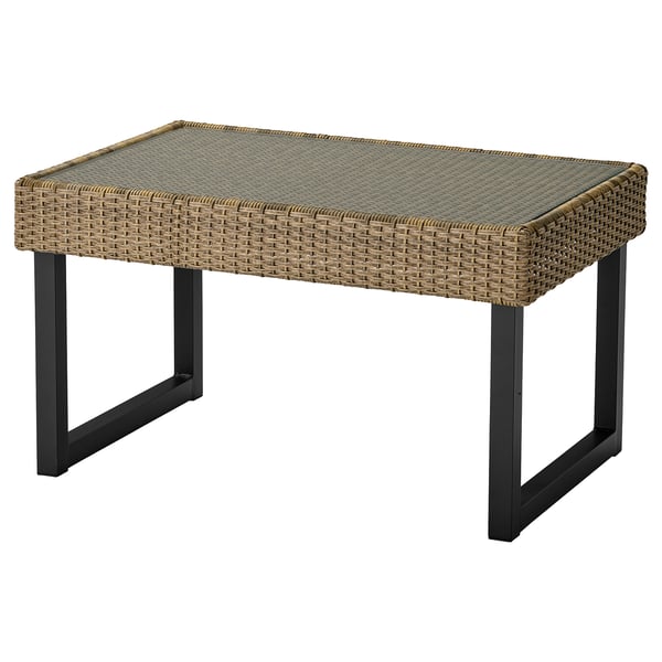 Solleron Coffee Table Outdoor Anthracite Brown Ikea