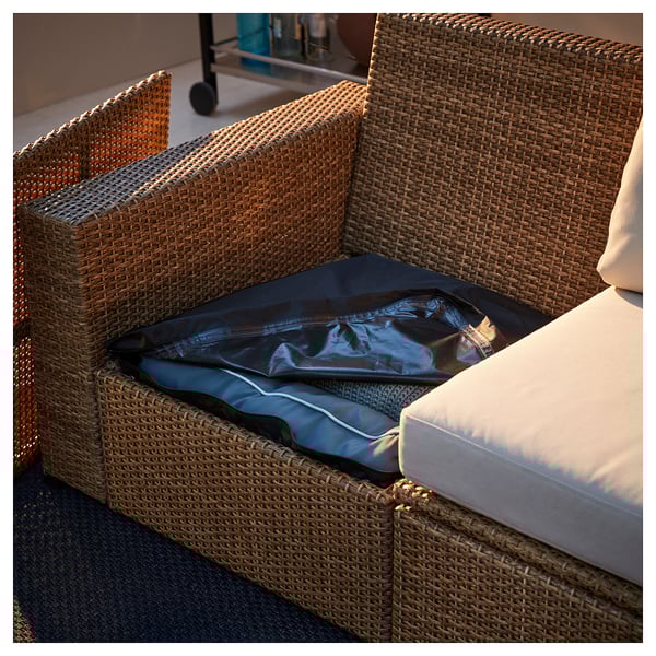 SOLLERÖN Modular corner sofa 3-seat, outdoor - brown ... on {keyword}