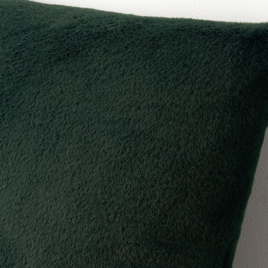 SOLTULPAN Cushion cover, dark green, 26x26" IKEA