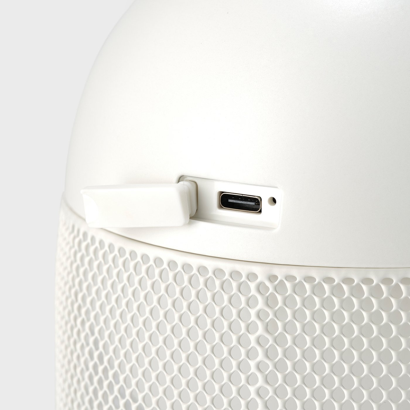 LED decorative light, battery operated globe/mesh white 3