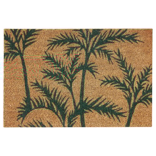 SOMMAR 2020 door mat, indoor green palm/natural 2 ' 0 " 1 ' 4 " 1 " 2.58 sq feet 20.81 oz/sq ft