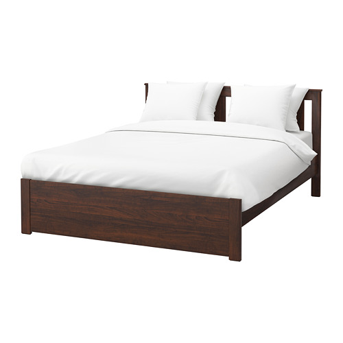 SONGESAND Bed frame Queen, Luröy, brown IKEA