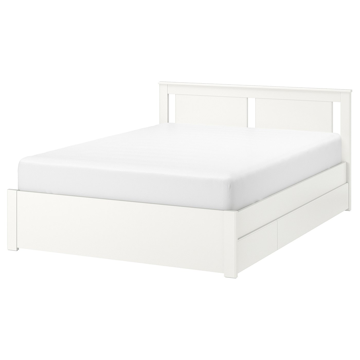 White Beds Modern, Affordable White Bed Frames IKEA