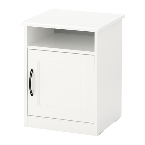 SONGESAND Nightstand, white, 16 1/2x15 3/4 "
