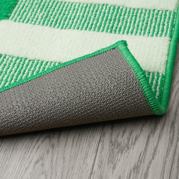 SPÅRSIGNAL door mat, green, 2'0"x2'11" IKEA
