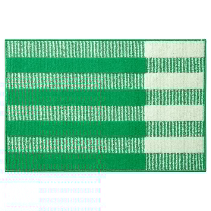 SPÅRSIGNAL door mat, green, 2'0"x2'11" IKEA