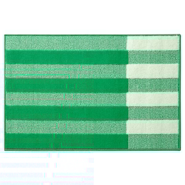 SPÅRSIGNAL door mat, green, 2'0"x2'11" IKEA