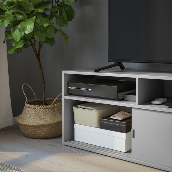 SPIKSMED TV unit, light gray, 381/4x125/8\