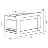 STÅNGBY Built-in microwave, stainless steel color