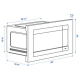 STÅNGBY Microwave oven, Stainless steel