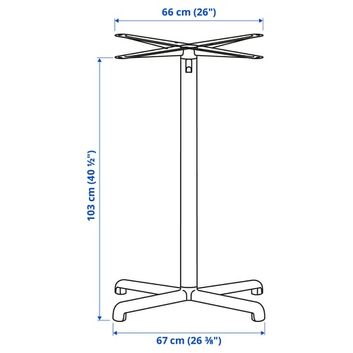 Illustration with measurements for the product: STENSELE.