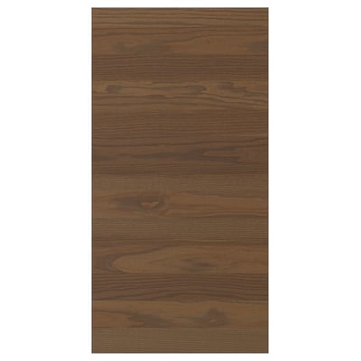 STENSTA Cover panel, dark brown ash veneer, 15 3/8x30 "