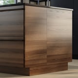 STENSTA Cover panel, dark brown ash veneer, 15 3/8x30 "