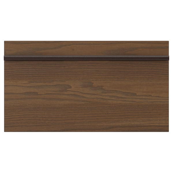 STENSTA Drawer front, dark brown ash veneer, 18x10 "