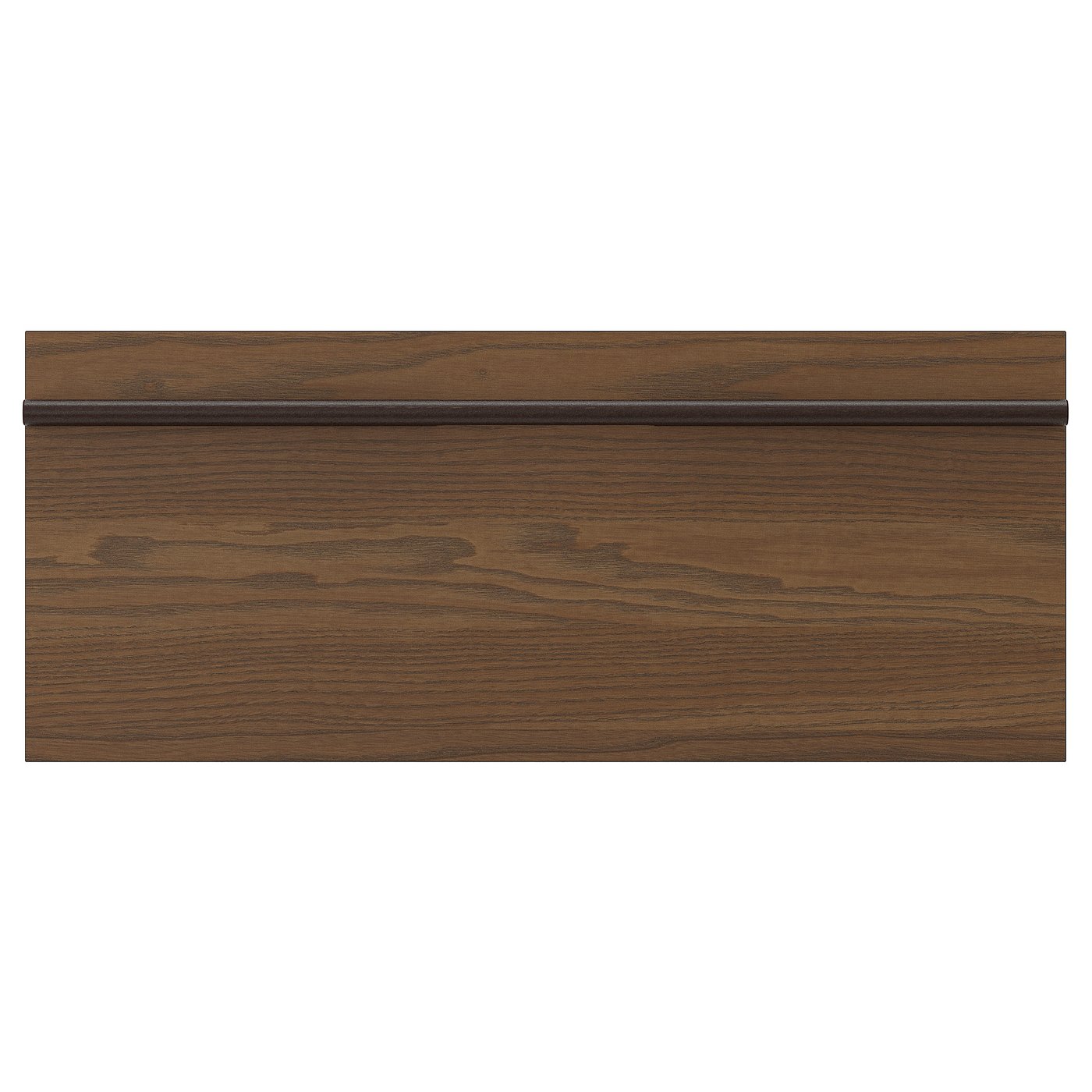 STENSTA drawer front, dark-brown ash veneer, 24x10