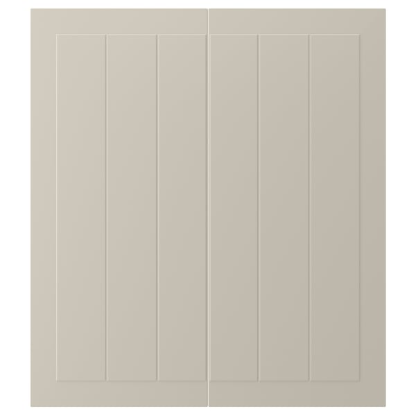 STENSUND 2-p door/corner base cabinet set, beige, 13x30 "