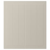 STENSUND 2-p door/corner base cabinet set, beige, 13x30 "