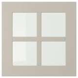 STENSUND Glass door, beige, 15x15 "