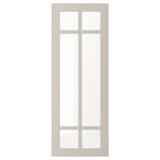 STENSUND Glass door, beige, 15x40 "