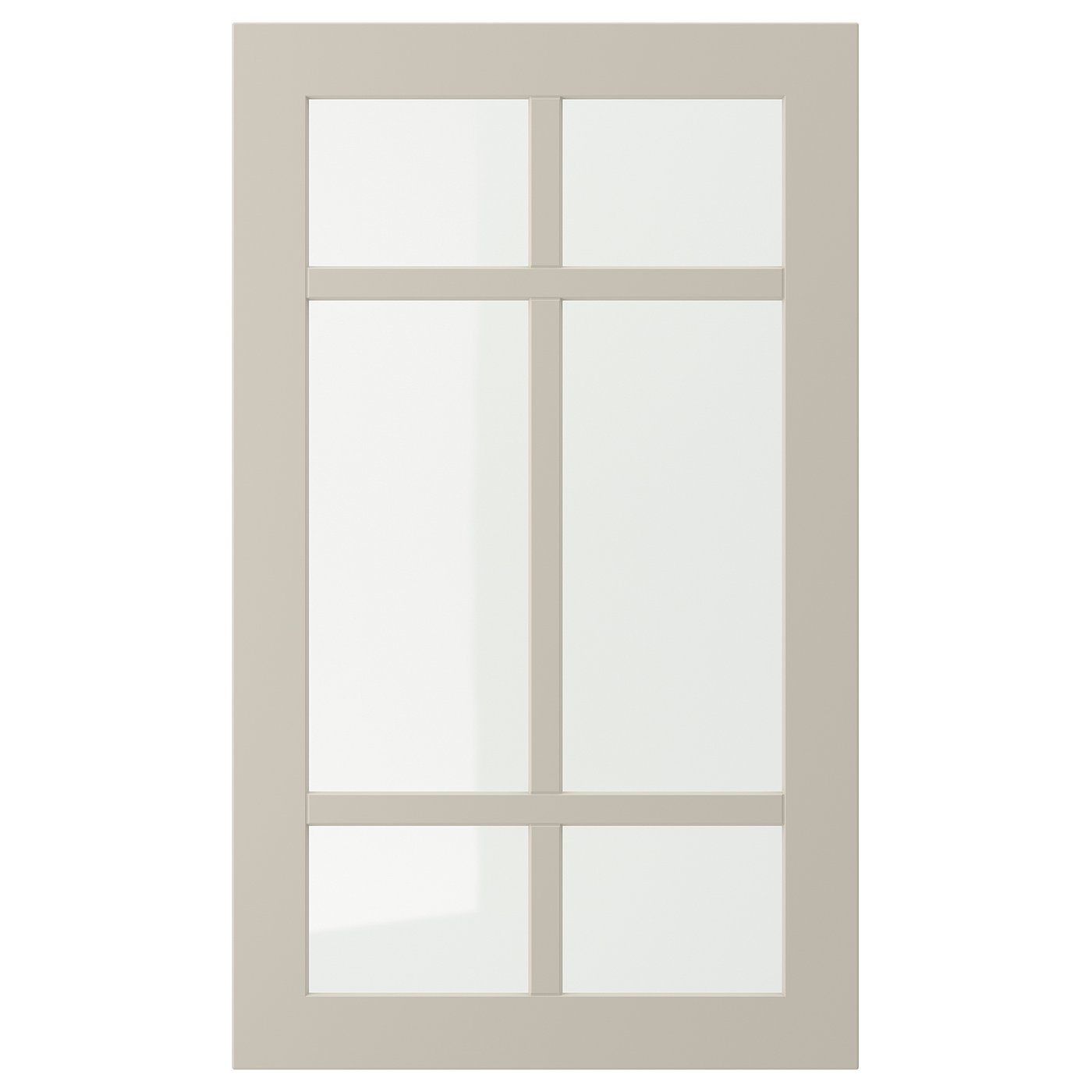 STENSUND glass door, beige, 18x30