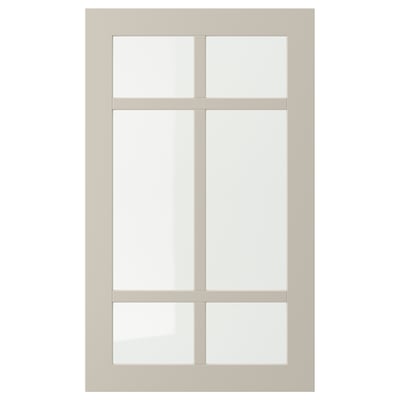 STENSUND Glass door, beige, 18x30 "