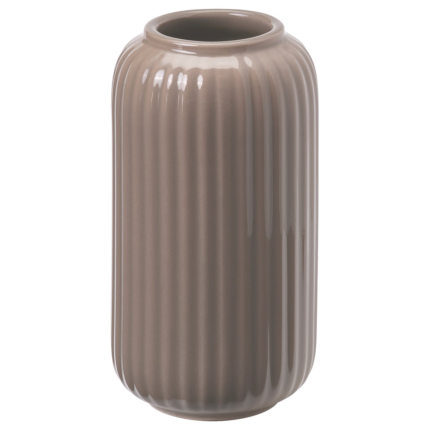 Vase, Dark Gray-Beige