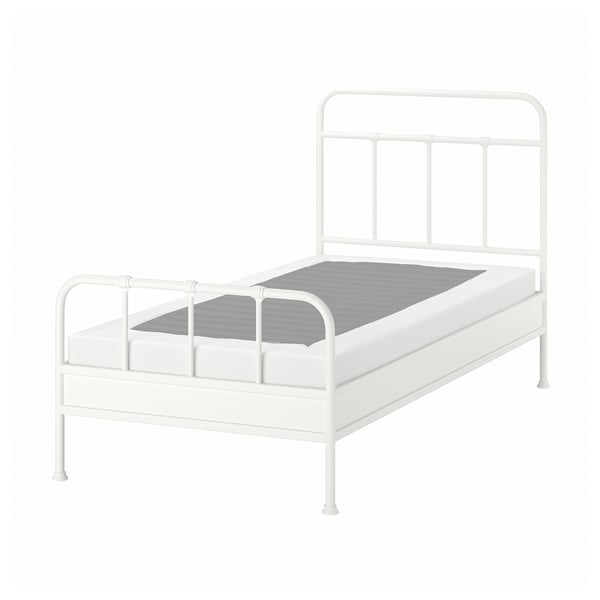 STJÄRNÖ Bed frame, white/Lyngör white, Twin