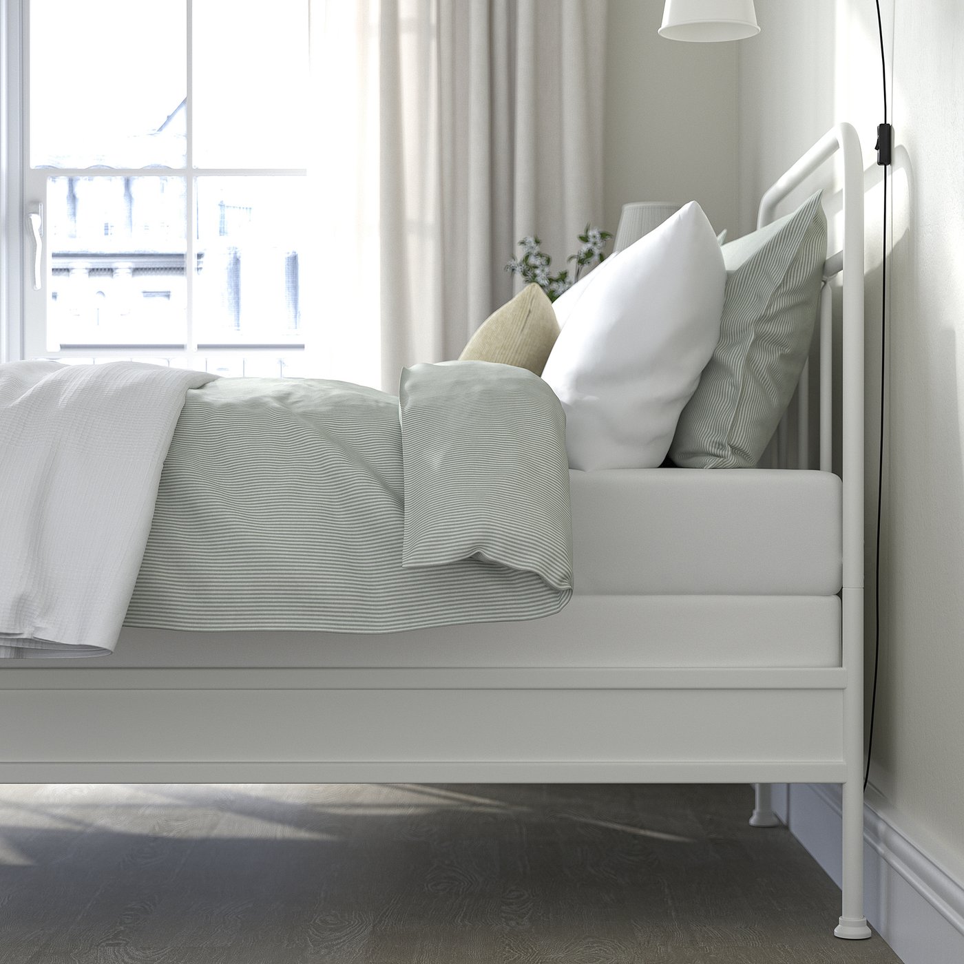STJÄRNÖ bed frame, white/Lyngör white, Twin - IKEA