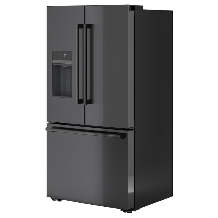 STJÄRNSTATUS french door refrigerator, black counterdepth, 22.6 cu.ft IKEA