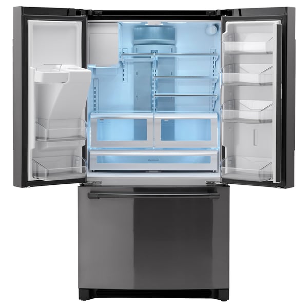Stjarnstatus French Door Refrigerator Black Stainless Steel Ikea