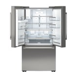 STJÄRNSTATUS French door refrigerator, stainless steel color/counter-depth, 22.6 cu.ft