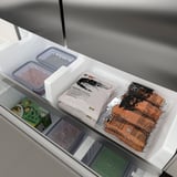 STJÄRNSTATUS French door refrigerator, stainless steel color/counter-depth, 22.6 cu.ft