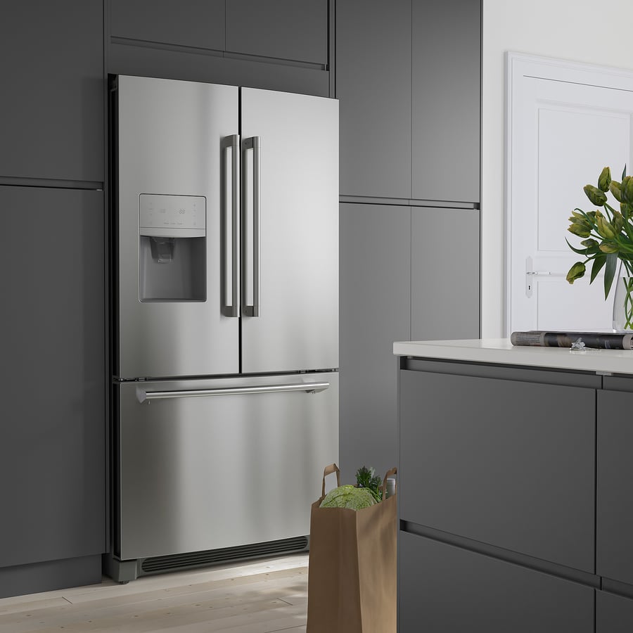 STJÄRNSTATUS French door refrigerator, Stainless steel, 21.6 cu.ft IKEA