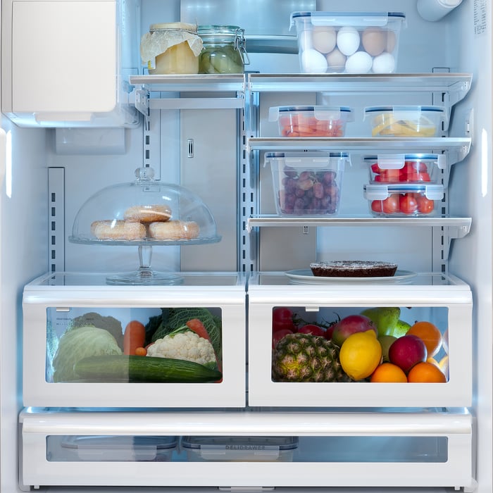 STJÄRNSTATUS French door refrigerator, Stainless steel, 21.6 cu.ft IKEA