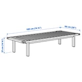 STOCKHOLM 2025 Bench, pine/natural, 74 3/8x26x14 5/8 "