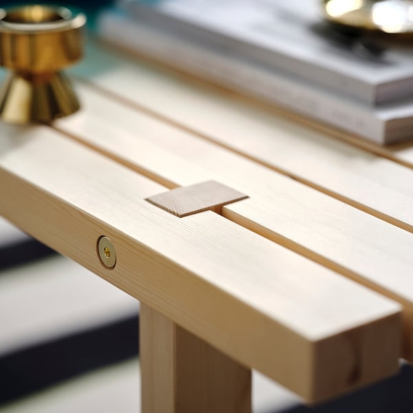 STOCKHOLM 2025 Coffee table, pine/natural, 63x17 3/4 "