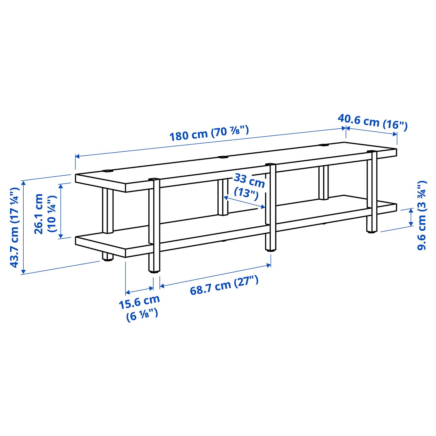 IKEA Stockholm シェルフ 棚 STOCKHOLM 2025 shelf unit, oak veneer/dark brown, 473/8x157/8x741
