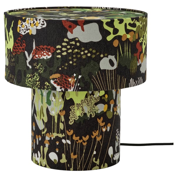 STOCKHOLM 2025 Table lamp, black multicolor/textile, 14 "