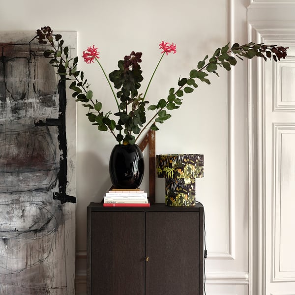 STOCKHOLM 2025 Table lamp, black multicolor/textile, 14 "