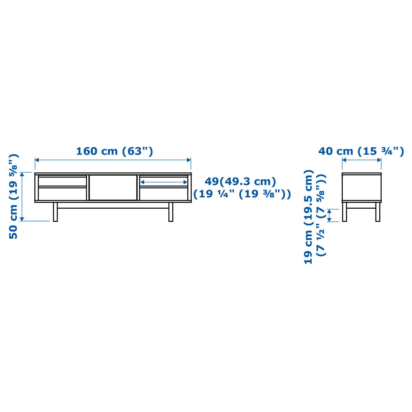 Stockholm Tv Unit Walnut Veneer Ikea