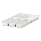 STÖDJA Flatware tray, white, 11x20 "