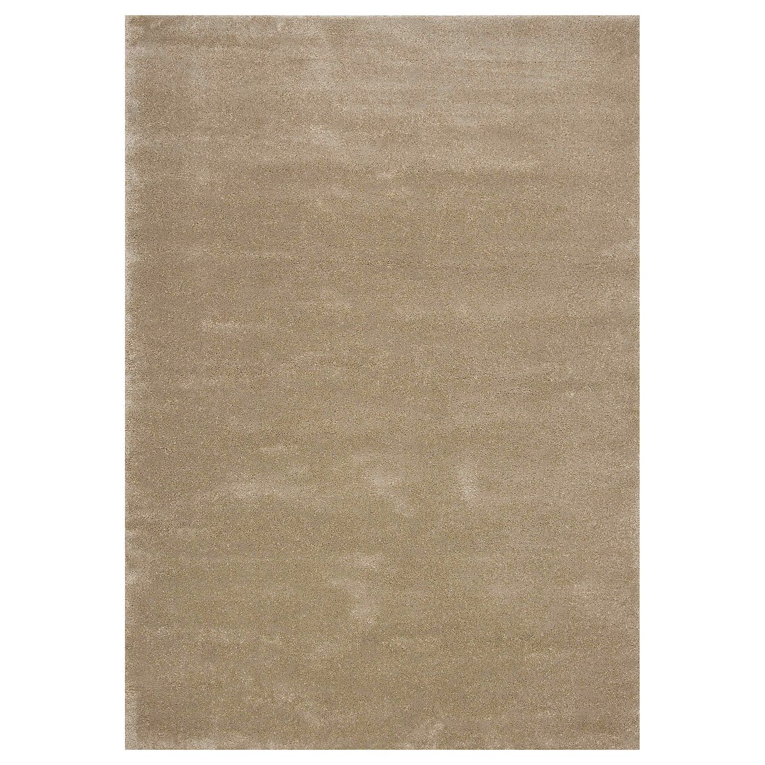 STOENSE beige rug, soft and plush, made of polypropylene, rectangular with uniform colour.